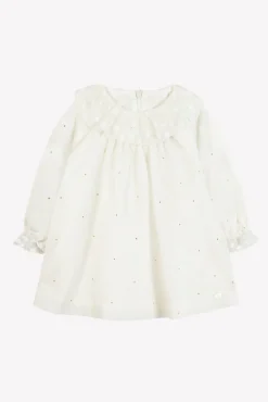 Tartine et Chocolat Robe Ecru en velours| Robes