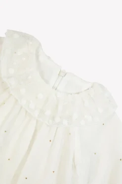 Tartine et Chocolat Robe Ecru en velours| Robes
