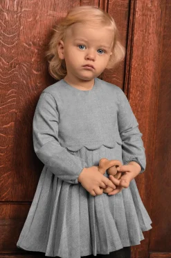 Tartine et Chocolat Robe Gris chiné plis religieux| Robes