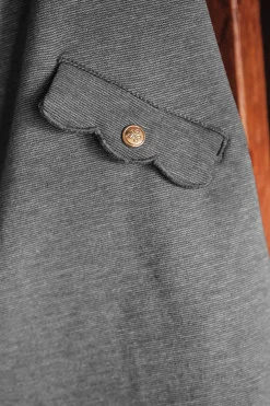 Tartine et Chocolat Robe Gris chiné col volanté|Enfant Robes