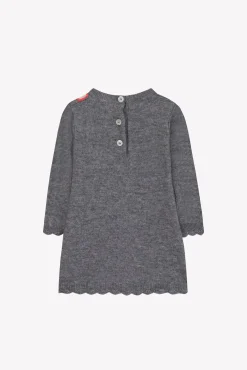 Tartine et Chocolat Robe Gris chiné broderies| Robes