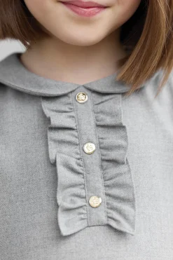 Tartine et Chocolat Robe Gris plissé|Enfant Robes