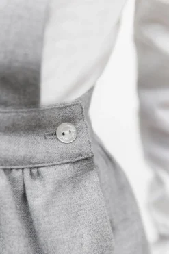 Tartine et Chocolat Robe Gris chiné à bretelles croisées| Robes