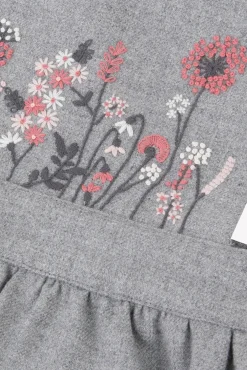 Tartine et Chocolat Robe Gris chiné à bretelles croisées| Robes