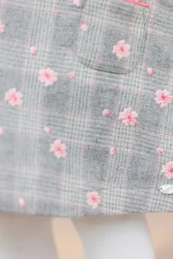 Tartine et Chocolat Robe Gris chiné fleurs| Robes