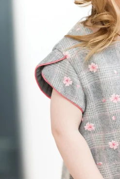 Tartine et Chocolat Robe Gris chiné fleurs| Robes