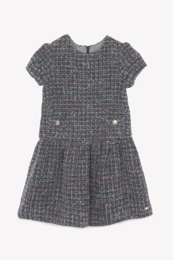 Tartine et Chocolat Robe Gris foncé en tweed|Enfant Robes