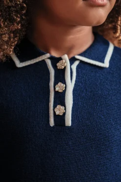 Tartine et Chocolat Robe Marine plissé|Enfant Robes