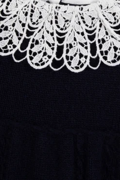 Tartine et Chocolat Robe Marine en maille| Robes
