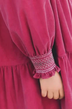 Tartine et Chocolat Robe Magenta velours|Enfant Robes