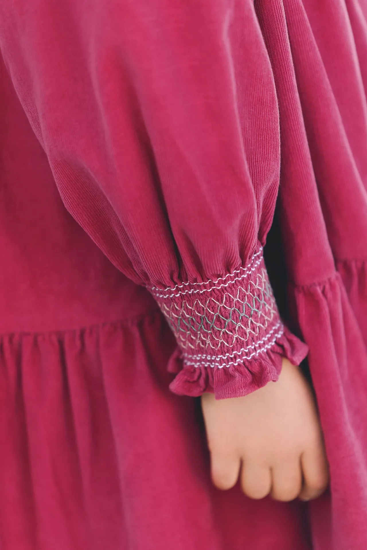 Tartine et Chocolat Robe Magenta velours|Enfant Robes
