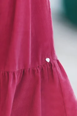 Tartine et Chocolat Robe Magenta velours|Enfant Robes