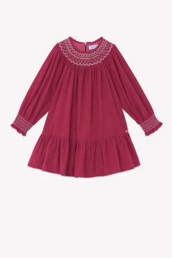 Tartine et Chocolat Robe Magenta velours|Enfant Robes