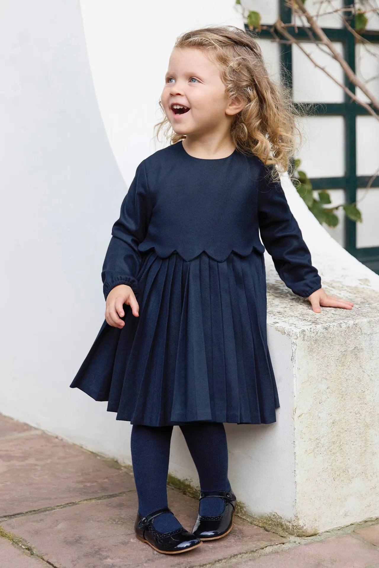Tartine et Chocolat Robe Marine plis religieux| Robes