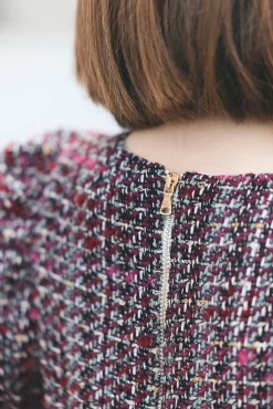 Tartine et Chocolat Robe Magenta en tweed|Enfant Robes