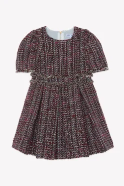 Tartine et Chocolat Robe Magenta en tweed|Enfant Robes