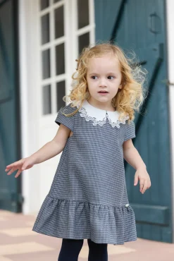 Tartine et Chocolat Robe Marine vichy irisé| Robes