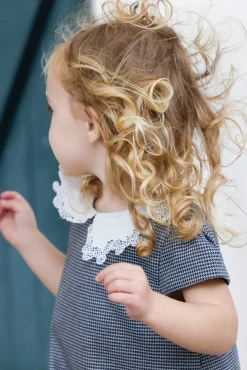Tartine et Chocolat Robe Marine vichy irisé| Robes