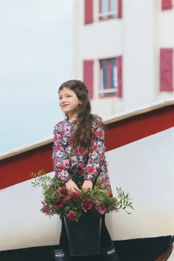 Tartine et Chocolat Robe Magenta tissu liberty|Enfant Robes