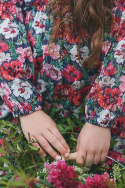 Tartine et Chocolat Robe Magenta tissu liberty|Enfant Robes
