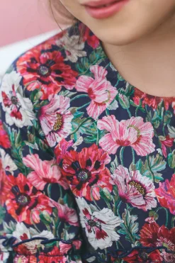 Tartine et Chocolat Robe Magenta tissu liberty|Enfant Robes