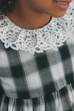 Tartine et Chocolat Robe Noir à carreaux|Enfant Robes