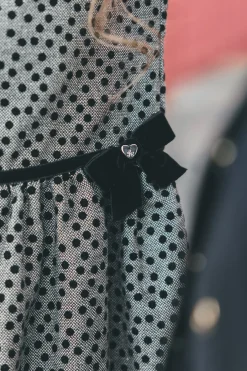 Tartine et Chocolat Robe Noir à pois|Enfant Robes