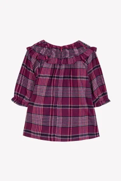 Tartine et Chocolat Robe Prune à carreaux| Robes