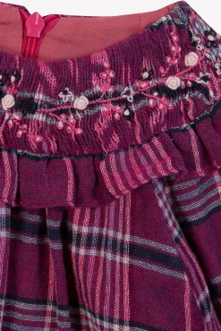 Tartine et Chocolat Robe Prune à carreaux| Robes