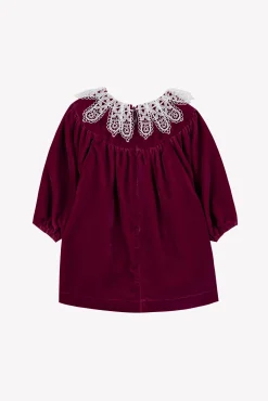 Tartine et Chocolat Robe Prune en velours| Robes