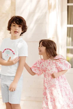 Tartine et Chocolat Robe Praline inspiration Toile de Jouy|Enfant Robes