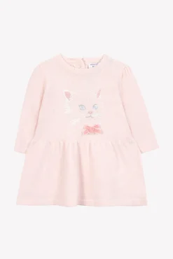 Tartine et Chocolat Robe Rose pâle broderie chat| Robes