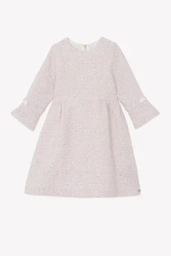 Tartine et Chocolat Robe Rose pâle en tweed|Enfant Robes