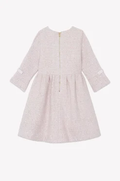 Tartine et Chocolat Robe Rose pâle en tweed|Enfant Robes