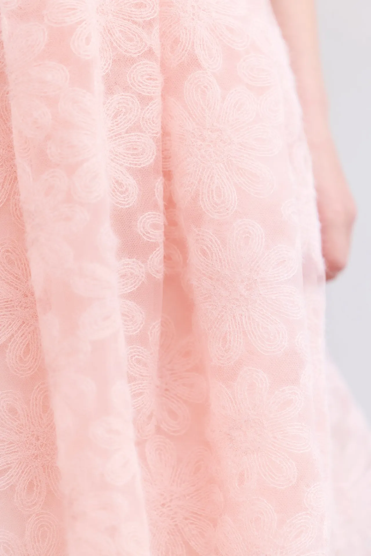 Tartine et Chocolat Robe Rose poudré tulle fleuri|Enfant Robes