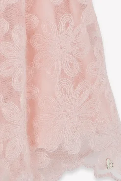 Tartine et Chocolat Robe Rose poudré tulle fleuri|Enfant Robes