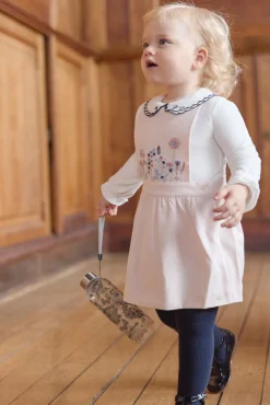 Tartine et Chocolat Robe Rose pâle à bretelles croisées| Robes