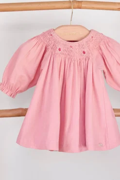 Tartine et Chocolat Robe Rose pâle col smock| Robes - Combinaisons - Ensembles