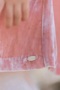 Tartine et Chocolat Robe Rose poudré en velours| Robes