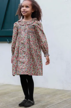 Tartine et Chocolat Robe Tissu liberty manche smock|Enfant Robes