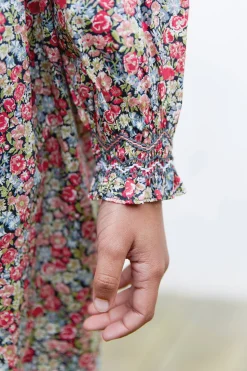 Tartine et Chocolat Robe Tissu liberty manche smock|Enfant Robes