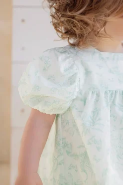 Tartine et Chocolat Robe Vert d'eau inspiration Toile de Jouy| Robes