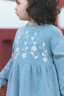 Tartine et Chocolat Robe Vert d'eau en maille| Robes