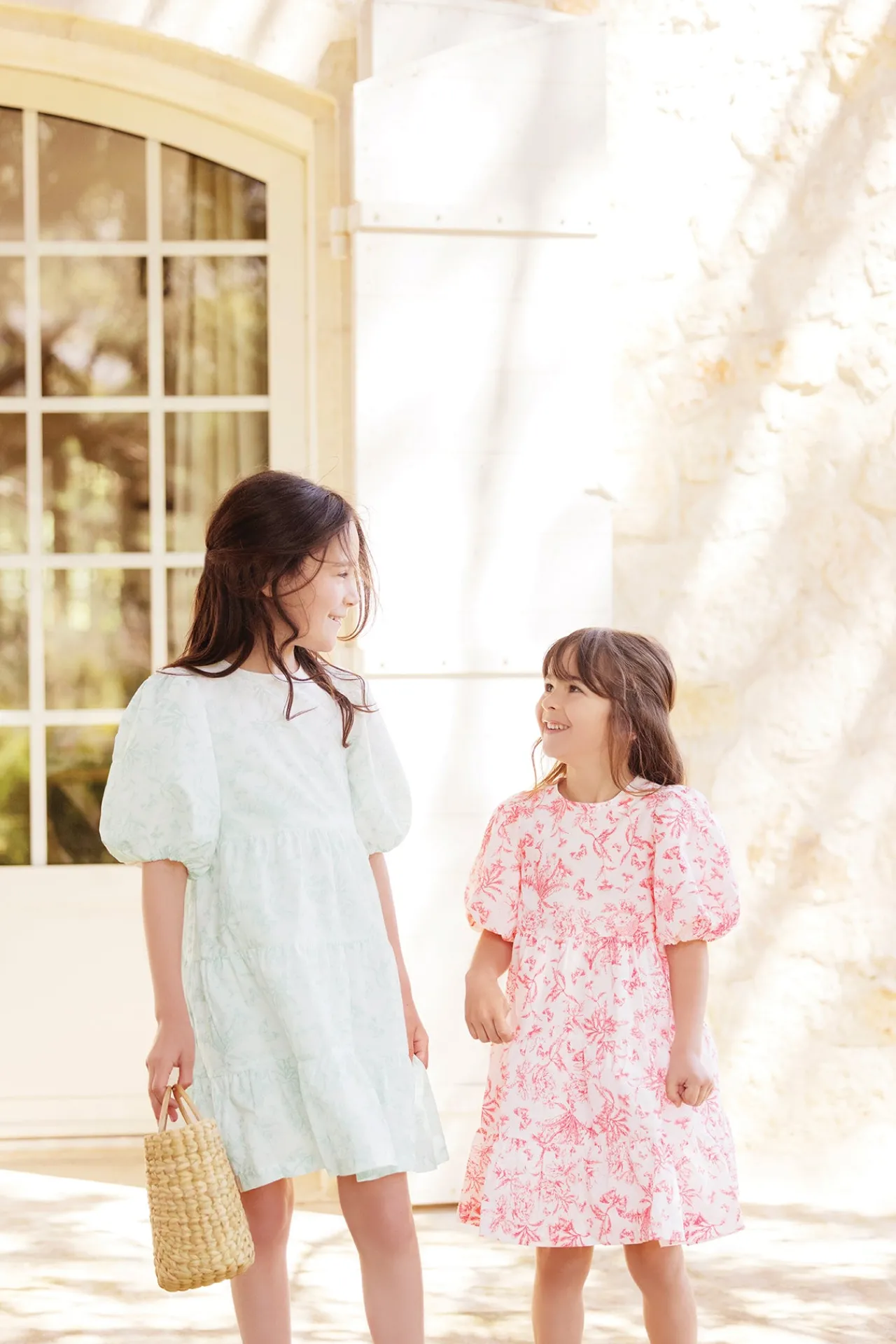 Tartine et Chocolat Robe Vert d'eau inspiration Toile de Jouy|Enfant Robes