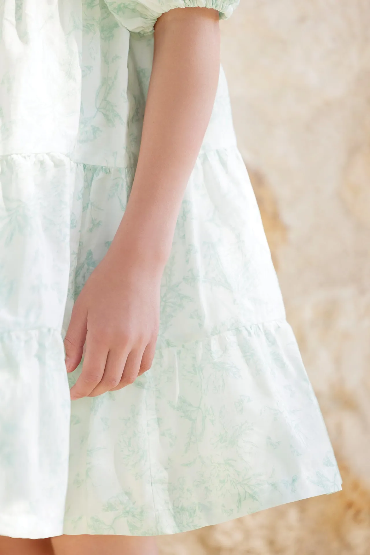 Tartine et Chocolat Robe Vert d'eau inspiration Toile de Jouy|Enfant Robes