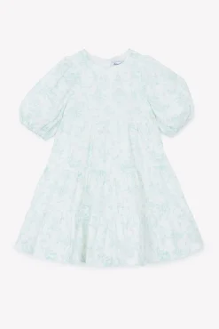 Tartine et Chocolat Robe Vert d'eau inspiration Toile de Jouy|Enfant Robes