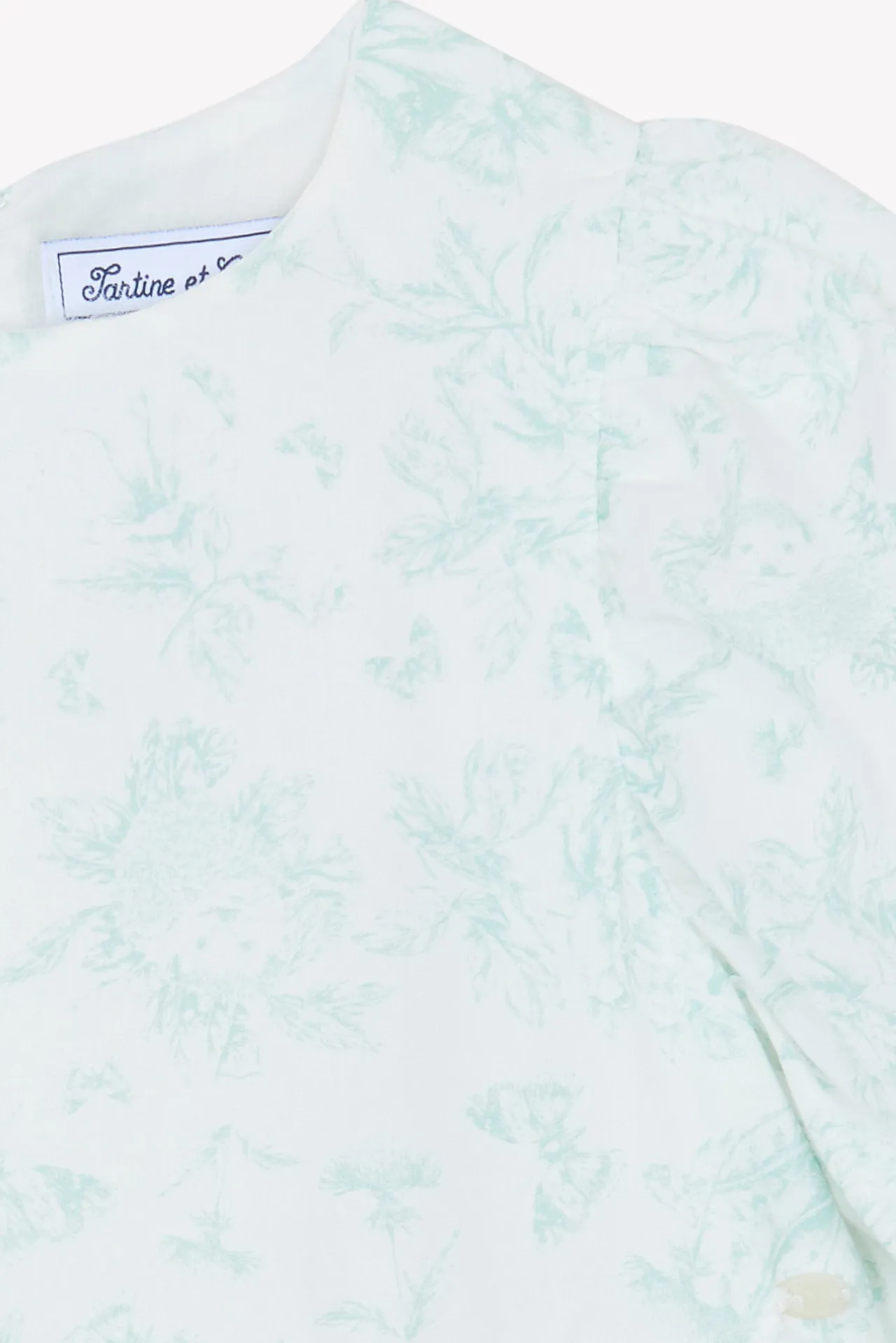 Tartine et Chocolat Robe Vert d'eau inspiration Toile de Jouy|Enfant Robes
