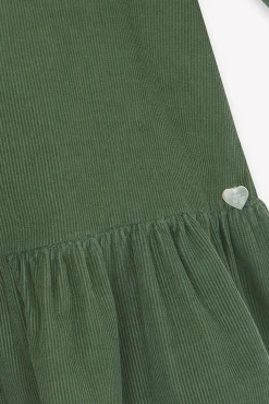 Tartine et Chocolat Robe Vert de gris velours|Enfant Robes