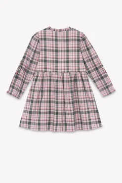Tartine et Chocolat Robe Vert de gris à carreaux|Enfant Robes