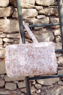 Tartine et Chocolat Sac à langer Imprimé inspiration Toile de Jouy rose| Toile De Jouy Rose|Sacs À Langer - Nids D'Ange